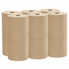 Scott 100 percent Recycled Fiber Hard Roll Paper Towels - 1.5" Core - with Absorbency Pockets - Brown - 12 Pack-12 Scott 100 percent Recycled Fiber Hard Roll Paper Towel Rolls/Case