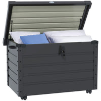 Outsunny 78 Gallon Garden Storage Box-78 Gallon capacity: large and spacious storage for garden and outdoors
