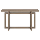 Hudson&Canal Breslow 55"W Console Table - Antiqued Grey Oak-Table is made of high-quality and durable MDF materials
