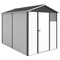 Outsunny Garden Shed - 9' x 6' - Dark Grey-Suitable for holding plenty of garden and outdoor items