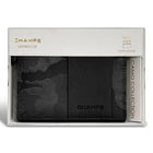 Champs Camo Leather Cardholder - Black-Exterior pocket