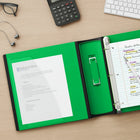 Staples Better Binder - 2" - Green-D-rings close tightly to allow pages to turn easily