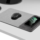 General Supply Goods + Co 10W Rolled Up Mouse Pad Wireless Charger - Textured Grey-Charging Frequency: 110-148 KHz