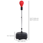 Soozier Boxing Bag Set with 6 Suction Cups and Boxing Gloves-Six rubber suction cups enhance grip on smooth surfaces