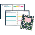 AT-A-GLANCE 2027 Emily Ley Simplified Large Weekly/ Monthly Planner - 11-1/4" H x 9" W - Berry Floral - Bilingual-Also includes holidays, 1 notes page, 2 reference calendars and 2 future planning pages