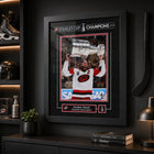 Frameworth Jordan Staal 16" H x 20" W Replica Signature Frame Carolina Hurricanes 2026 Stanley Cup Champions - Officially Licensed NHL/NHLPA-FINISHED SIZE 16" x 20": Vertical framed display sized for living rooms, offices, fan caves, and sports rooms