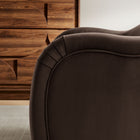 Modway Compose Performance Velvet Accent Chair - Chocolate Brown-Dense Foam Padding