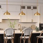 Hudson&Canal Mackenzie 10.75" Wide Pendant with Metal Shade - Brass/Brass-Clean with a soft, dry cloth and no harsh chemicals or abrasive cleaning materials