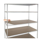 Seville Classics Shelf Liners - 48" L x 18" W - 6 Pack - Brown-6 Individual Fitted Shelf Liners
