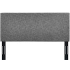 Modway Taylor Upholstered Linen Fabric Full/Queen Headboard - Light Grey-Three Mounting Position Heights