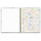 Orange Circle Studio 2027 Extra-Large Spiral Planner - 11" x 8-1/2" - Sage Floral - Bilingual-7