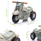 Qaba Baby Push Car with Music, Bubble - Cream White-Made from solid plastic and metal for extended use 