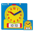 Learning Resources Write & Wipe Clocks Classroom Set, 1 Demonstration Clock, 24 Student Clocks -Size: 4 1/2" square