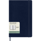 Moleskine 2027 12 Month Weekly Soft Cover Planner - 5" x 8.25" - Sapphire Blue-In case of loss notice printed on the flyleaf