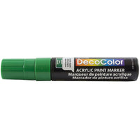 JAM Paper Marvy Uchida Acrylic Paint Marker - Jumbo Point - Green-Ink is water based Acrylic Paint and goes on smooth. These versatile Paint Markers can be used to brighten up any surface or project!