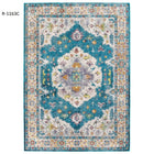 Modway Success Anisah Distressed Floral Vintage Medallion Area Rug - 5 ft W x 8 ft L - Blue Ivory Yellow Orange-Distressed Vintage Floral Vintage Medallion Area Rug