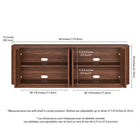 Hudson&Canal Canton Rectangular TV Stand for TV's up to 75" - Satin Walnut-Features easy assembly