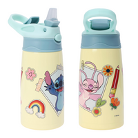 Danawares Disney Stitch Double Wall Stainless Steel with Silicone Spout - 430 ml-Stay hydrated in fun style with the Stitch Double Wall Stainless Steel Bottle