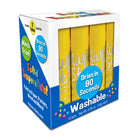 Kwik Stix Solid Tempera Paint Sticks - Yellow - 12/Pack - 2 Pack-Great for projects needing certain colours replaced quicker than others