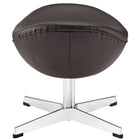 Modway Glove Leather Ottoman - Brown-Luxurious Aniline Leather