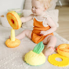 Melissa & Doug Multi-Sensory Pineapple Soft Stacker Infant Toy-7