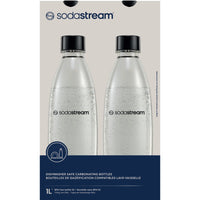 SodaStream 1L Fuse Carbonating Bottles Twin Pack - Dishwasher Safe-Always fizz water before adding any flavour