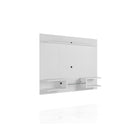 Manhattan Comfort Plaza 64.25" Modern Floating Entertainment Center - White-Includes Brackets to Mount TV on Panel