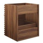 Modway Render 18" Wall-Mount Bathroom Vanity Cabinet - Walnut-Sink Basin and Fixtures Not Included