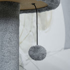 PawHut 44" Cat Tree Tower with Condo, Scratching Posts and Bed - Dark Grey-Colour: Dark grey, Cream white 