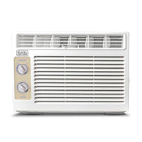 BLACK+DECKER 5,000 BTU Window Air Conditioner-Keeps Rooms Cool: 5,000 BTU window air conditioner keeps your room cool and comfortable even in the hot days of summer. This window unit AC runs at two levels for optimal indoor relief.