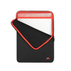 Rivacase Antishock 13.3"-14" Laptop Vertical Sleeve - Black-Double zip-fastener provides easy access to device