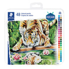 Staedtler Colour Pencils - Assorted - 48 Pack-Ergonomic triangular shape for comfortable colouring