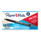 Paper Mate InkJoy 300RT Retractable Ballpoint Pens - 1.0mm - Black - 12 Pack-Textured soft grip makes writing comfortable