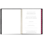 Mead Undated West Village 12 Month Large Weekly/Monthly Fabric Hard Cover Planner - 11" H x 9" W - Bilingual-Page size: 11" H x 81/2" W 