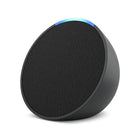Amazon Echo Pop Smart Speaker with Alexa - Charcoal-INTRODUCING ECHO POP - This compact smart speaker with Alexa features full sound that's great for bedrooms and small spaces. Small enough to blend in and mighty enough to stand out
