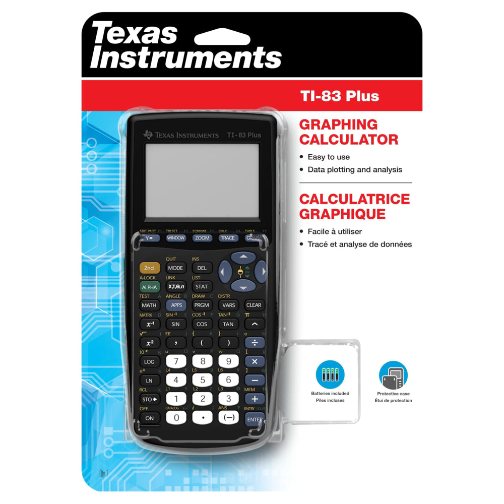 Texas Instruments TI-83+ Graphing Calculator, Bilingual | staples.ca