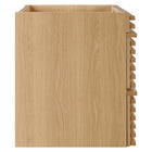 Modway Render 30" Wall-Mount Bathroom Vanity Cabinet - Oak-Full-Extension Drawers