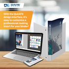 Davis Overlay D-Ring Suede Presentation Binder, 11" x 17", 1", White-White