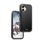 TUFF8 Impact+ Triple-layer Rugged Case for iPhone 17 - Black-Quick-access stand holster:Includes a convenient belt attachment for on-the-go accessibility with stand feature