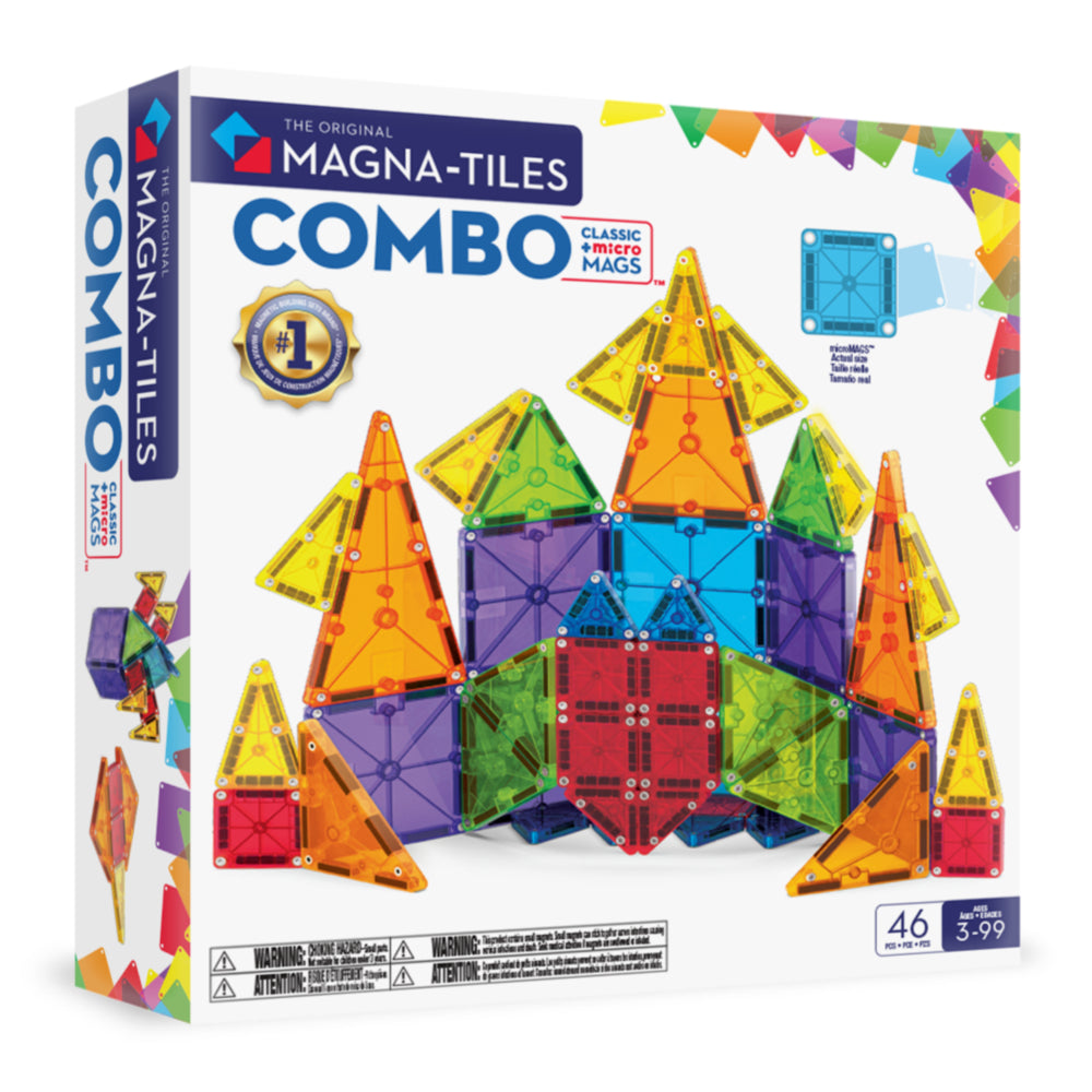 MAGNA-TILES Combo 46-Piece Magnetic Construction Set | staples.ca