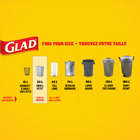 Glad Easy-Tie Kitche Catcher White Reg. W/Febreze - 25L - 48 Pack-GUARANTEED STRONG: Glad bags are guaranteed strong to handle your toughest garbage messes