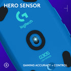 Logitech G305 Lightspeed Wireless Optical Gaming Mouse - Blue-LIGHTSPEED Wireless: Ultra-fast LIGHTSPEED wireless technology delivers a lag-free gaming experience with incredible responsiveness and reliability with 1 kHz report rate