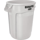 Brute 32 Gallon Vented Round Containers - White - 2 Pack-Brute container, Vented