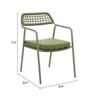 Zuo Rio Dining Chair - Green - Set of 2-6