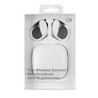 Basic Tech True Wireless Sport In-Ear Earbuds - White-4 playback hours