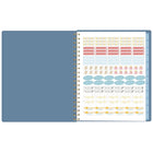 Pen & Pillar 2027 Large Weekly/ Monthly Planner - 11-¼" H x 9" W - Elora - Bilingual-One month per 2 page spread has open daily blocks, a notes section and past/future month reference calendars