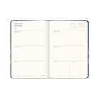 Orange Circle Studio Midnight Skies Medium Casebound Weekly/Monthly Planner -  5.7" x 8.2" - Assorted Colours - Bilingual-Features elastic band for closure and interior storage pocket