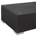 Modway Gather Outdoor Patio Coffe Table - Espresso-Powder Coated Aluminum Frame