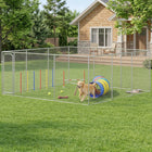 PawHut Dog Outdoor Walk-in Kennel/Puppy Exercise Pen-Suitable for dogs, cats, rabbits, ducks, and other animals
