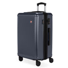 Swiss Gear Hardside Spinner 24" Checked Luggage - Navy-Retractable, telescopic handle with easy thumb activation of push-button lock
